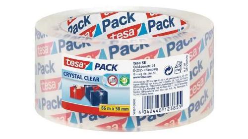 Tesapack Crystal Clear Pp 66m 50mm -Packband-