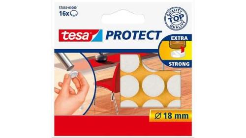 Tesa Protect Filzgleiter Rund 18mm Weiß 16st.