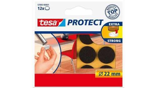 Tesa Protect Filzgleiter Rund 22mm Weiß 12st.