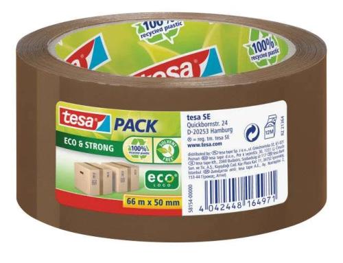 Tesapack Eco & Strong 66m 50mm Braun -Packband-