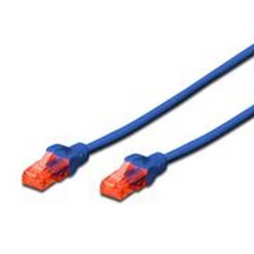 DIGITUS 0.25M CAT6 U/UTP CABO DE REDE AZUL 0,25 M.