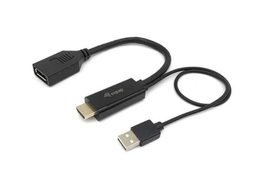 Equip Hdmi Adapter Displayport St/Bu 0.15m 4k/60hz Sw