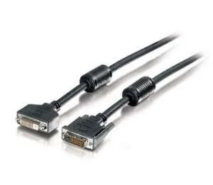 Equip Dvi(24+1)-(24+1) St/Bu 1.8m 1920x1200 Verlängerung Sw Polybeutel