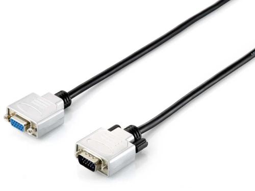 Equip Vga Kabel Verl. Hd15 St/Bu 15.00m 1024x 768/60hz Sw/Si