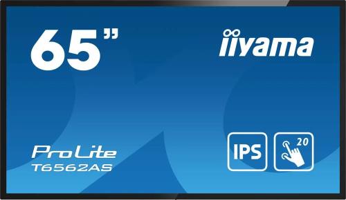Iiyama 164.0cm(65") T6562as-B1 16:9 Touch 3xhdmi+2xusb (Speditionsversand)