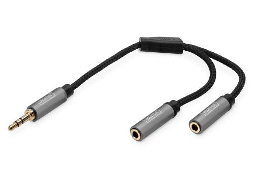 Digitus Audio Anschlusskabel,3,5mm Klinke 3,5mm Buchse, 3m
