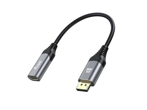 Equip Displayport->hdmi Adapter 1.2 St/Bu 4k/60hz Grau