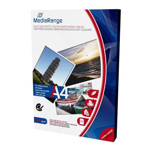 MEDIARANGE MRINK102 PAPEL FOTOGRÁFICO A4 BRANCO F.