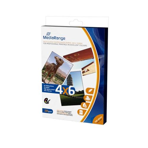 MEDIARANGE MRINK104 PAPEL FOTOGRÁFICO BRANCO ALTO.
