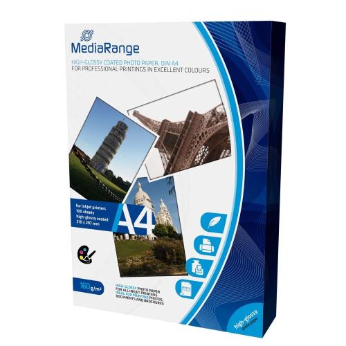MEDIARANGE MRINK105 PAPEL FOTOGRÁFICO A4 BRANCO A.