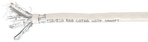 Equip 401491 Cabo de Rede Bege 100 M Cat6a S/Ftp .