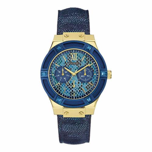 Guess Relógio Jet Setter Azul/Dourado - W0289L3