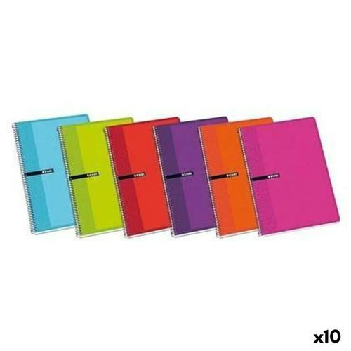 Caderno Quadriculado Capa Normal Enri Espiral Din.