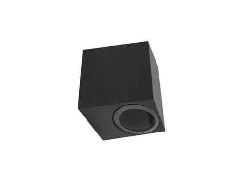 Aplique de Parede Retangular para 1x Lâmpadas Gu10 Preto