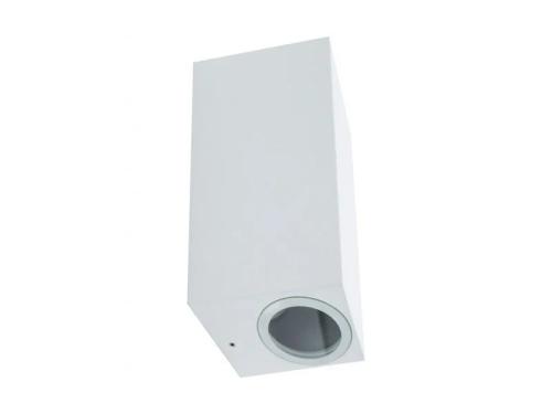 Aplique de Parede Retangular para 2x Lâmpadas Gu10 Branco