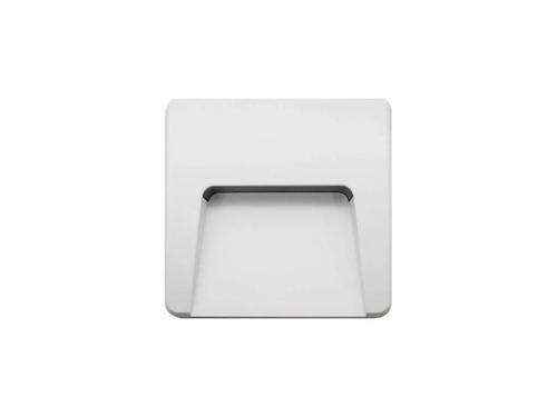 Aplique LED de Muro 3w 4000k Quadrado Branco