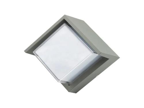 Aplique LED 12w 4000k Quadrado Cinzento para Exterior