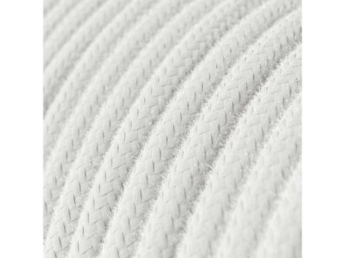Susp.C/ Fio Textil E27 Liso Mate Branco