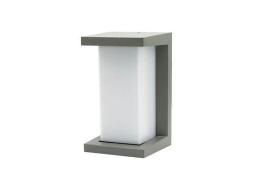 Aplique LED 10w 4000k Retangular Cinzento para Exterior
