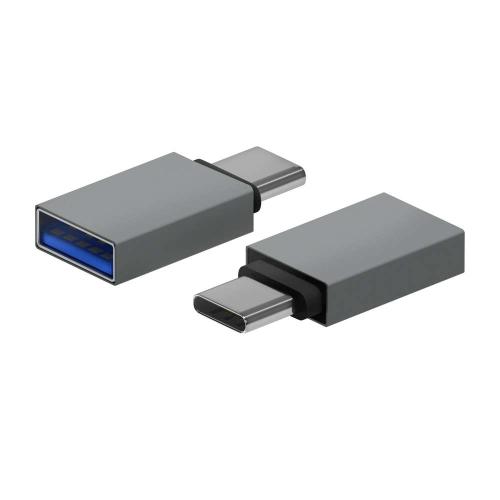 Adaptador Usb C Macho - Usb 3.2 Fêmea Cinza - Aisens