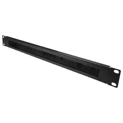 Painel de Escova - Medida Máxima 1u - Apto para Rack - Robusto e Resistente - Cor Preto - Fabrico de