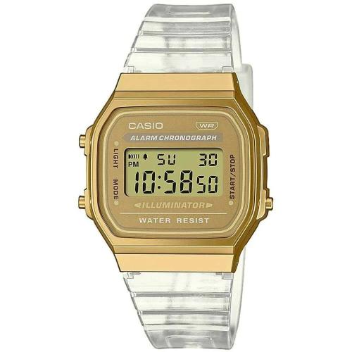 Relógio Masculino Casio Vintage Collection - Transparent Band - Gold (Ø 36 Mm)