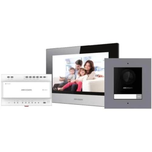 Vídeo Porteiro 7" Tátil Tcp/Ip e Wifi C/ Câmara 2 Mpx e Conexão Central - Hikvision