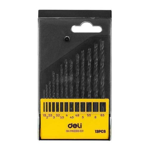 Set Of 13x Drills Edh-Mhz013-Ed1 (Black) - Deli