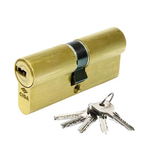Cilindro Asix 30x30mm Latão 1.0e300.07.0.0000.C5 Cisa