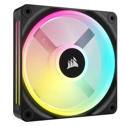 Ventoinha 120mm Icue Link Qx120 RGB 2400rpm 4 Pinos Pwm Preto Expansion Kit -Corsair