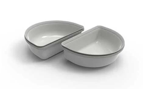 Surefeed Halbschalen - Grau 2er Set