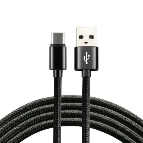 Everactive Cable Usb-C 1m - Black Braided Quick Charge 3a - Cbb-1cb