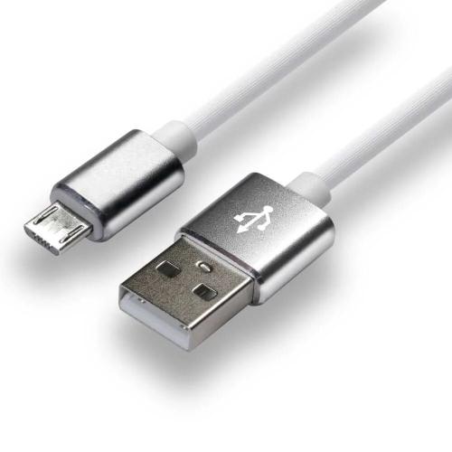 Everactive Cable Usb 1m - White Silicone Quick Charge 2 4a - Cbs-1mw