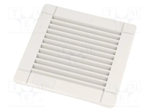 Capa, Abe: 92x92mm, D: 12mm, Ip54, Montagem: Trava, Ral 7032, Ul94v-0