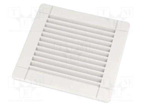 Capa, Abe: 92x92mm, D: 12mm, Ip54, Montagem: Trava, Ral 7035, Ul94v-0