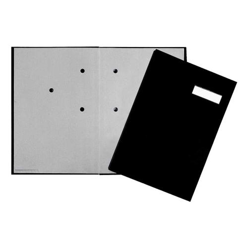 Pagna Unterschriftsmappe Stoffeinband 20 Fächer Schwarz