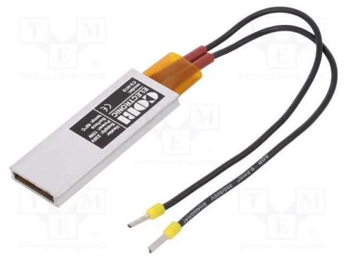 Aquecedor, 15w, 230vac, Adesivo, 21x60x5mm