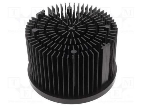 Dissipador de Cal, : 130mm, H: 80mm, 0,83k/W, Forma: Redondo
