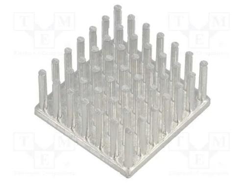 Dissipador de Cal, Led, L: 25mm, W: 25mm, H: 12,5mm, 5,3k/W