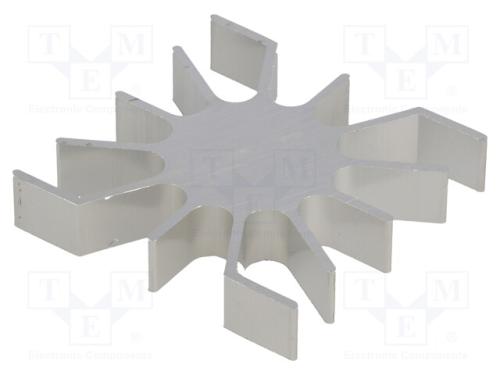 Dissipador de Cal, Led, L: 51,5mm, W: 51mm, : 26mm, H: 10mm