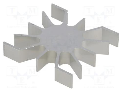 Dissipador de Cal, Led, L: 51,5mm, W: 51mm, : 26mm, H: 10mm
