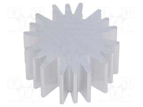 Dissipador de Cal, Led, : 20mm, H: 10mm, 6,3k/W