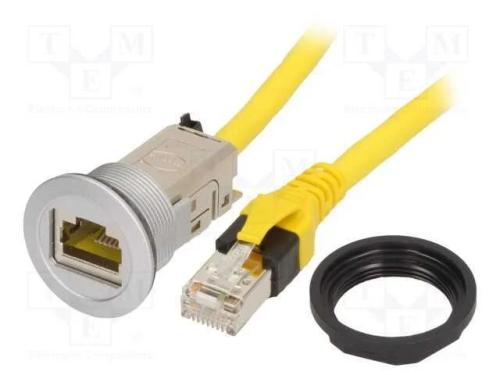 Tomada RJ45, 22mm, har-port, -25÷70C, 22,3mm, IP2.