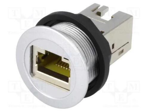 Tomada RJ45, 22mm, har-port, -25÷70C, 22,3mm, IP2.