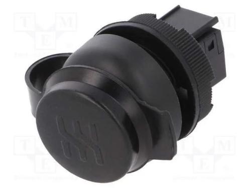 Tomada Usb, 22mm, Frontcom, -40÷70c, 22mm, Ip65, Preta