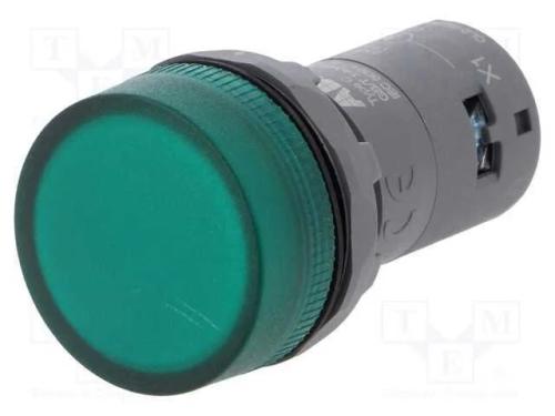 Luz de indicação, 22mm, CL2, -25÷70C, Ilum: LED, .