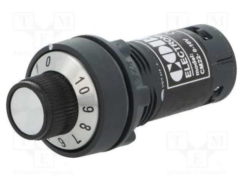 Potenciómetro, 22mm, CM22, -25÷70C, 22,5mm, IP65,.
