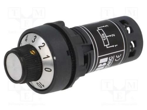 Potenciómetro, 22mm, CM22, -25÷70C, 22,5mm, IP65,.
