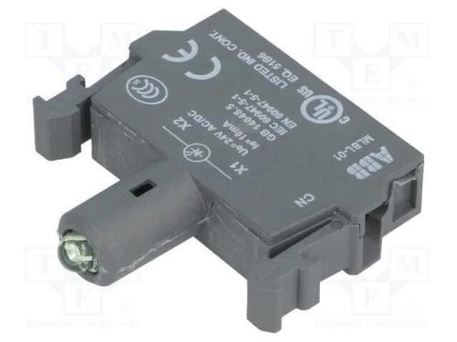 Componente de iluminação, 22mm, Ilum: LED, fronta.