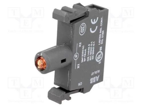 Componente de iluminação, 22mm, Ilum: LED, fronta.